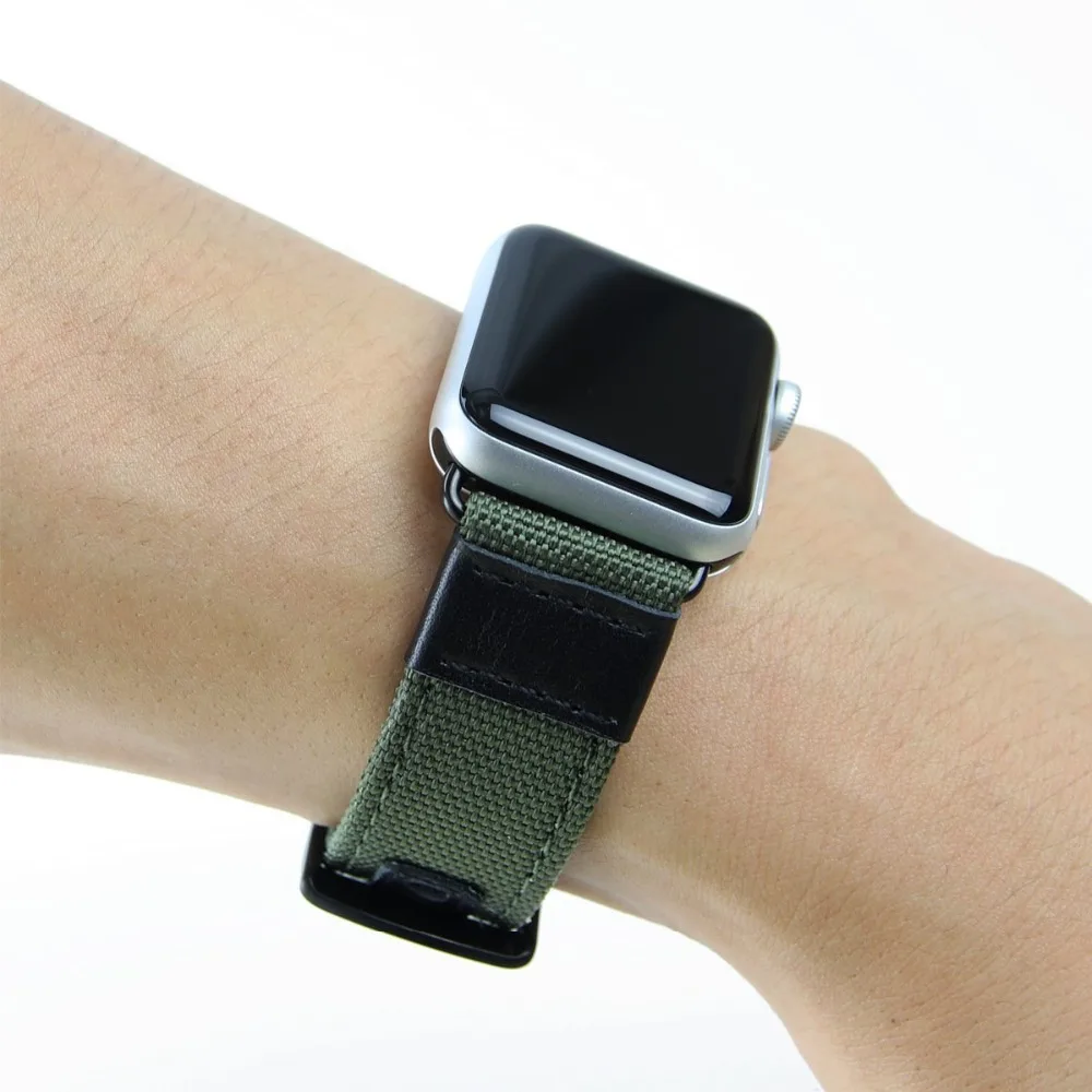 Спортивный нейлоновый ремешок для часов Apple Watch 4 Band 40 мм 44 замены 38 iWatch 3 2 1