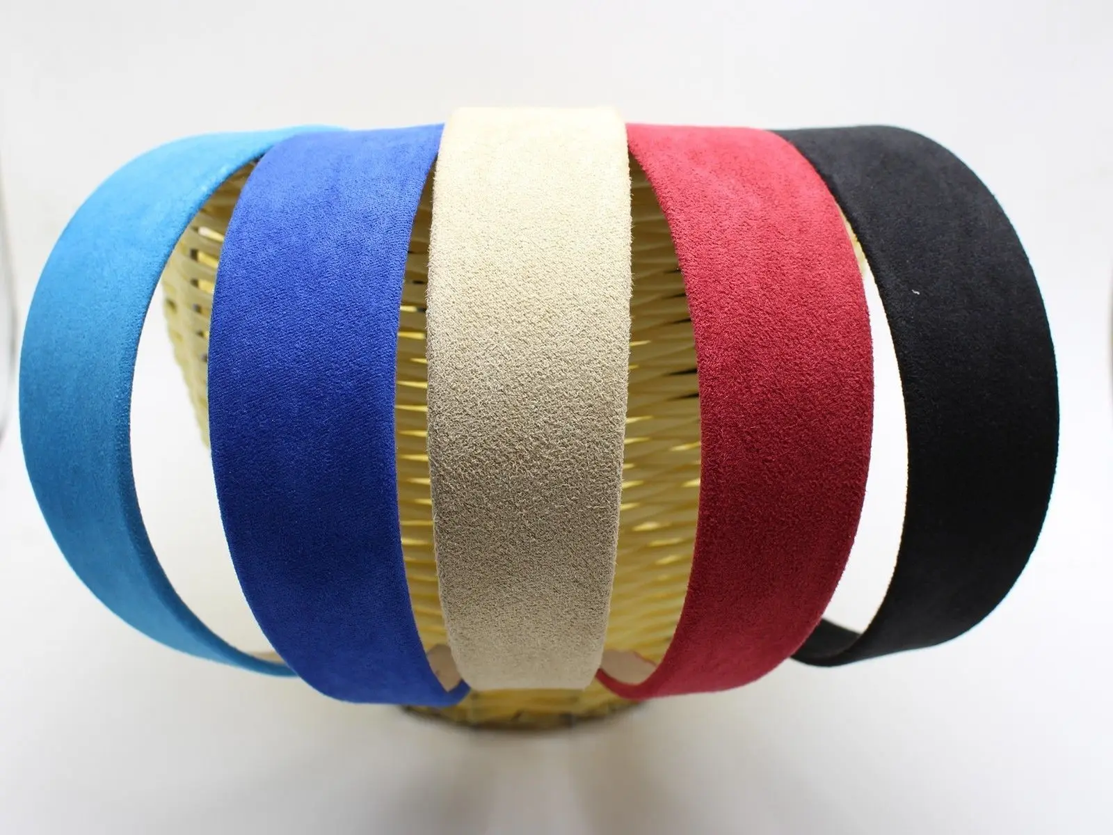 5 Mixed Color Wide 38mm  Hair Band Headband