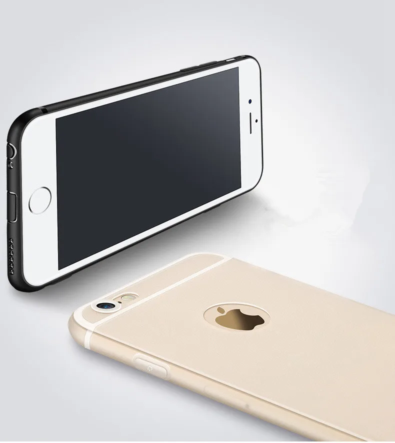 Роскошный Матовый Мягкий силиконовый чехол для iPhone 6, чехол s, 6s Plus, 5, 5S, 6, 6 s, 6 Plus, карамельные цвета, полный чехол для iPhone 7, 7 Plus, чехол Plu