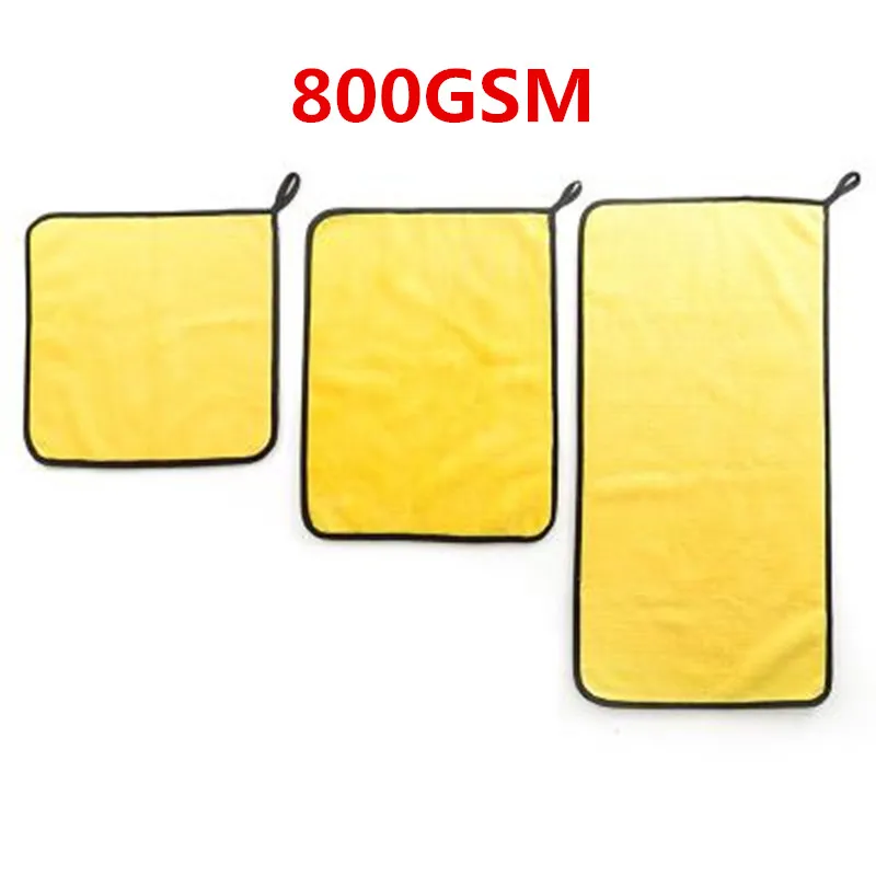 30x30cm 800GSM 30X30/40/60 двустороннее полотенце из микрофибры для мытья автомобиля из Корал-флиса для очистки Полотенца висит Полотенца Автомойка мягкая подкладка из микрофибры - Цвет: 30x30cm