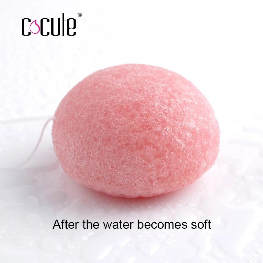 Cocute Konjac спонж для красоты натуральный eponge спонж Конняку очиститель пор для лица моющая Губка Уход за кожей лица Инструменты