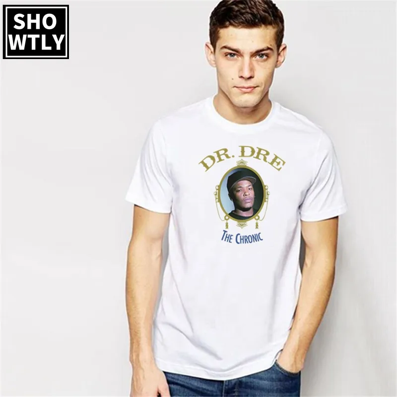 Showtly Dr.Dre хроническая Мужская футболка повседневные хлопковые Супермягкие