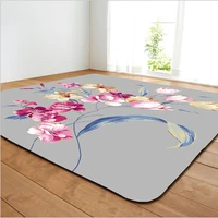 romantic flowers printed carpets for living room home bedroom decor rugs bath anti slip floor mat carpet kids crawl tapetes rug