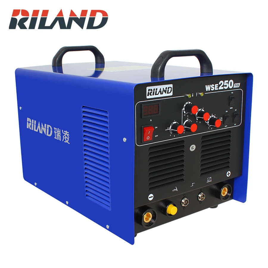 RILAND WSE250 TIG AC/DC Алюминий Tig/палка сварщик квадратной волны инвертор сварочное оборудование с аксессуарами инструменты