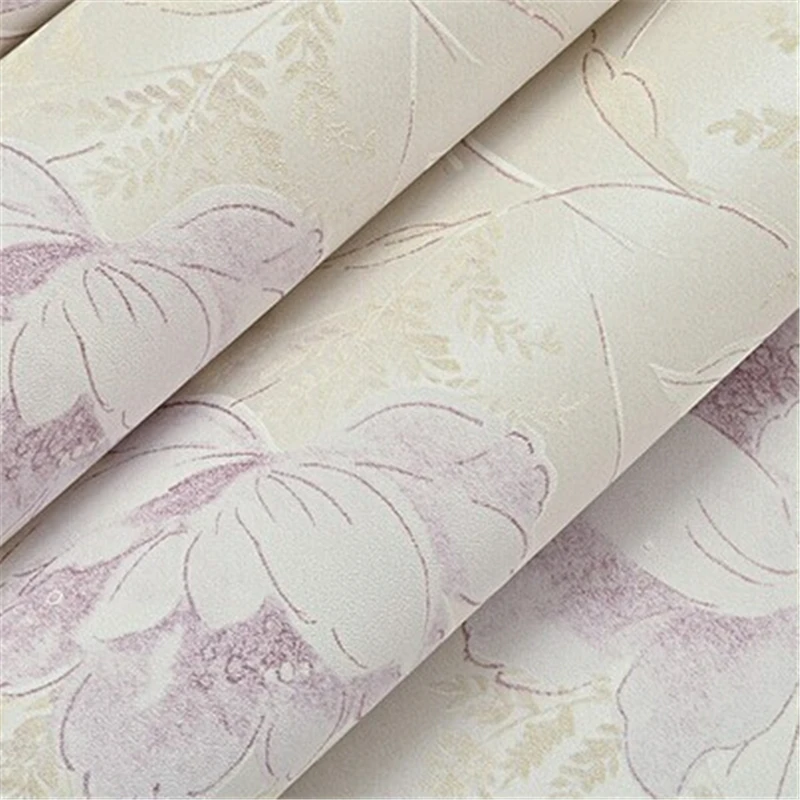 Beibehang рельефные Настенные обои в стиле кантри с цветочным узором рулон 3D для