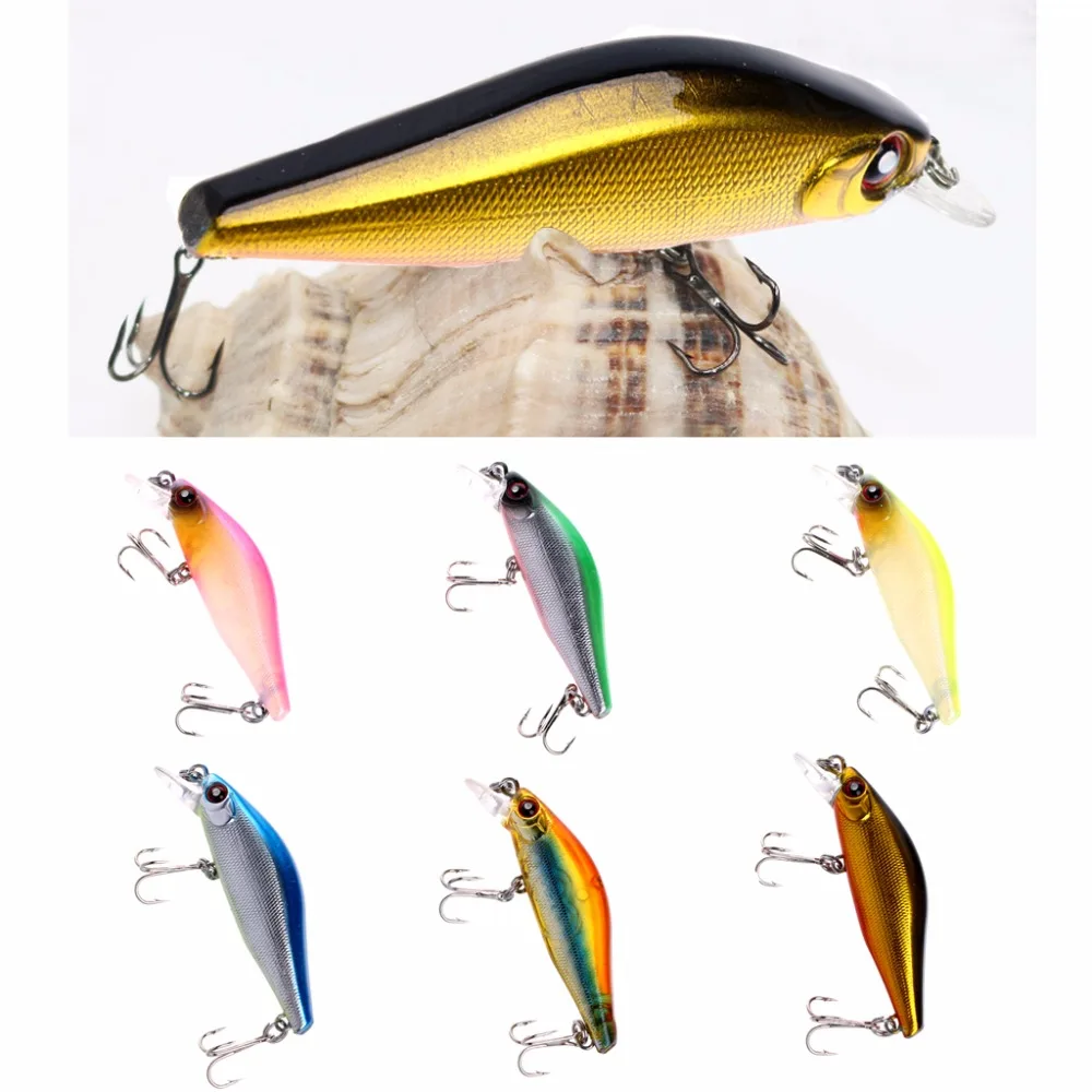 53 мм Блесен Пластик Жесткий кривошипно приманки искусственные рыболовные крючки