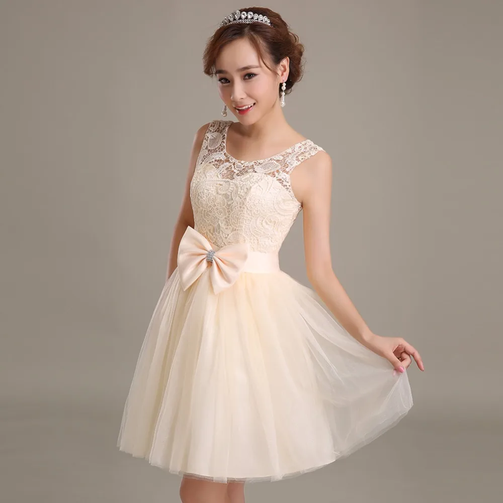 

Pretty Lace Tulle Cocktail Dresses Cheap Short A Line Evening Party Dress Special Occasion Gowns