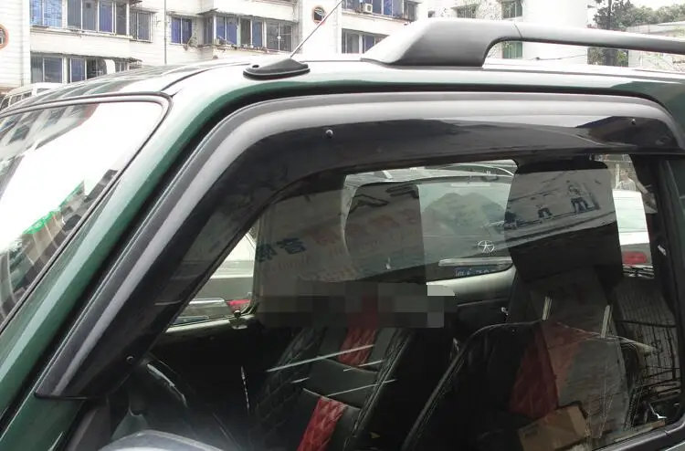 Для JIMNY Пластиковый оконный козырек для Suzuki 2007 2015 Vent Shades Защита от солнца и дождя 4