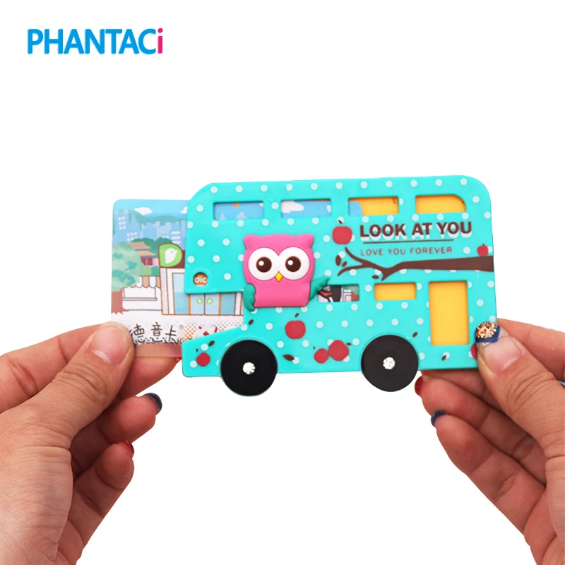 

Cartoon Bus and Animal Style Badge Holder High Quality Bank/Subway/Bus/ID Cards Plastic Card Sets Wholesale Free Shipping
