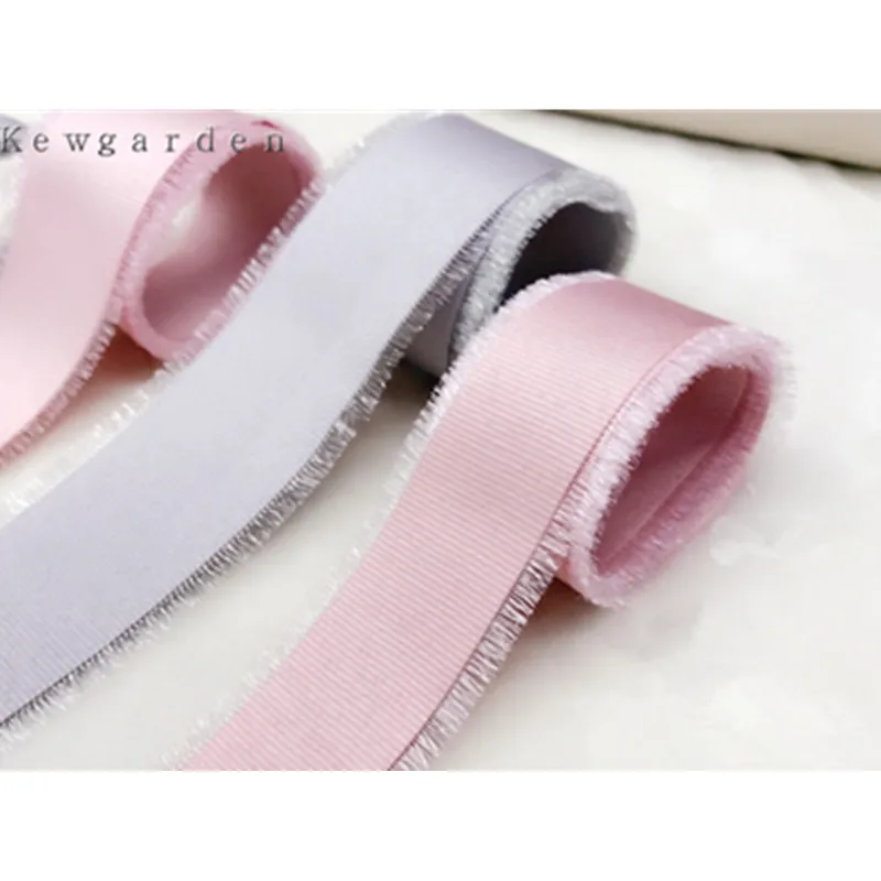 Kewgarden 25 мм 40 заусенцы ленты Grosgrain DIY аксессуары для бантов атласная лента вручную