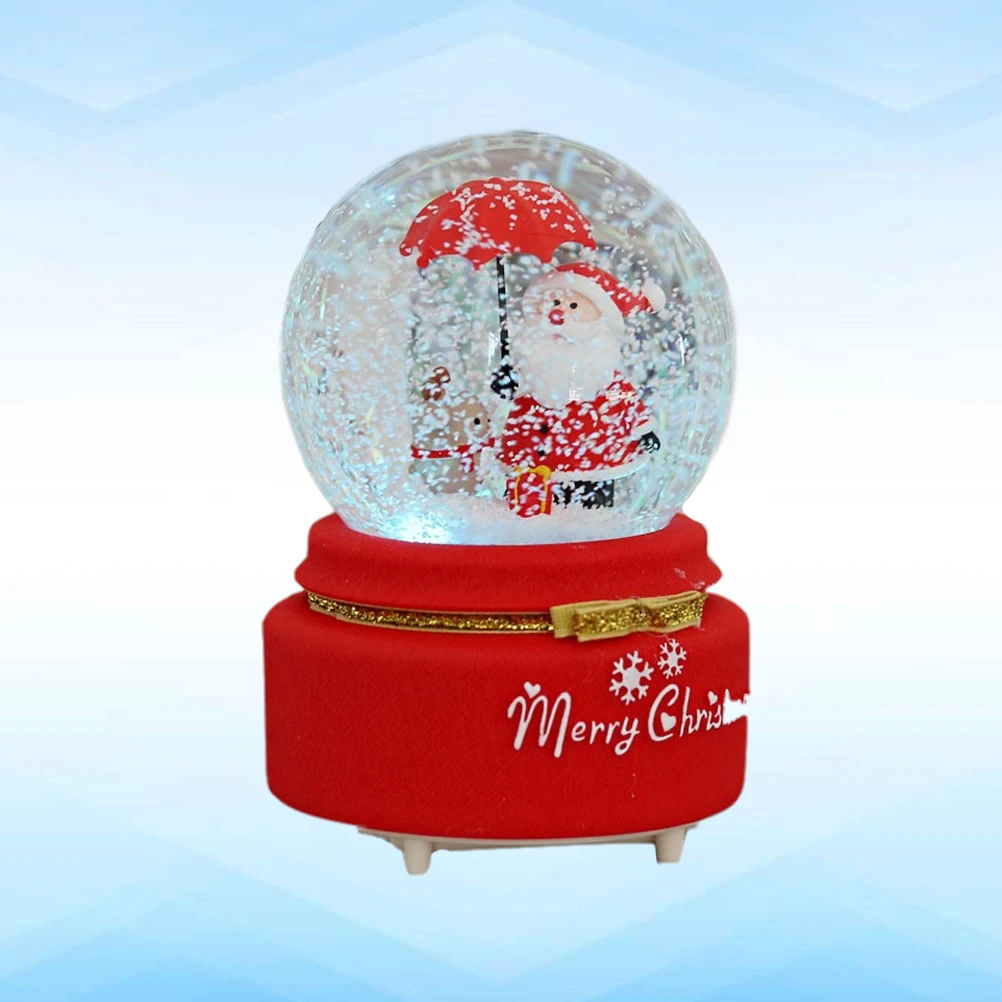 : NICEXMAS 1 шт. хрустальный шар Сказочный Вращающийся Рождество защищают от снега для