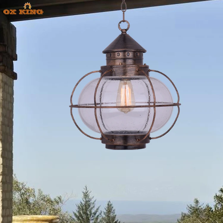 Водонепроницаемые простые подвесные светильники современный уличный павильон