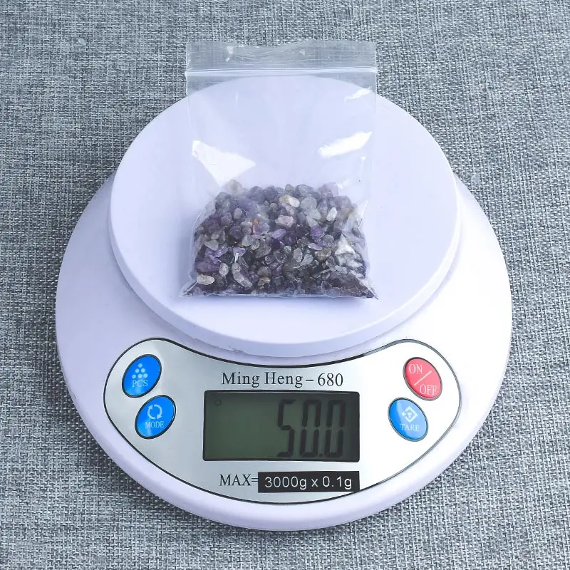 50g 100 г натуральный щебень, аметист, драгоценный камень, минеральный чип, бусина, камень, домашний фонтан, Декор, исцеление, кристаллы рейки - Цвет: 50g
