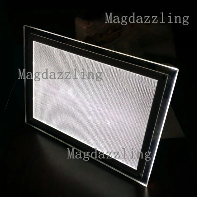 5 шт. A4 тонкая акриловая рамка со светодиодной подсветкой Edge меню Панели Ресторан