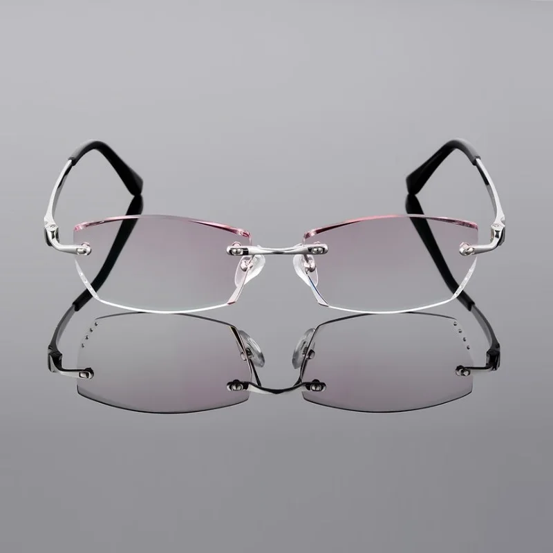 Ширина 142 очки для сборки титановые градиентные цветные линзы MR 8 мужские без