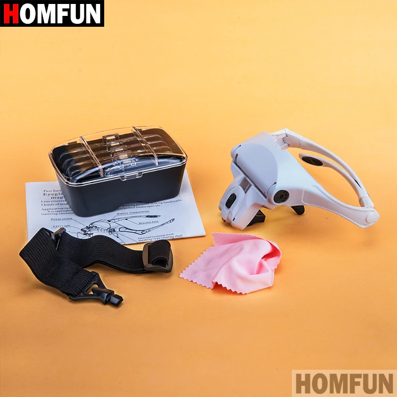 HOMFUN алмазная живопись Вышивка 1.0X 1.5X 2.0X 2.5X 3.5X Регулируемый линзы с 5ю категориями
