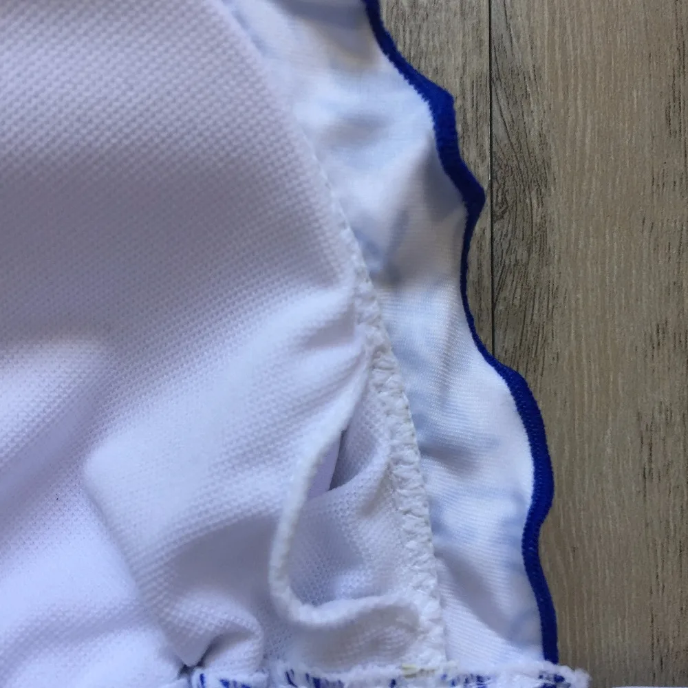 Blue and White Porcelain Bathing Suit Bikinis Swimwear Women Retro Vintage Bikini Set Low Waist Swimsuit Brazilian Biquinis