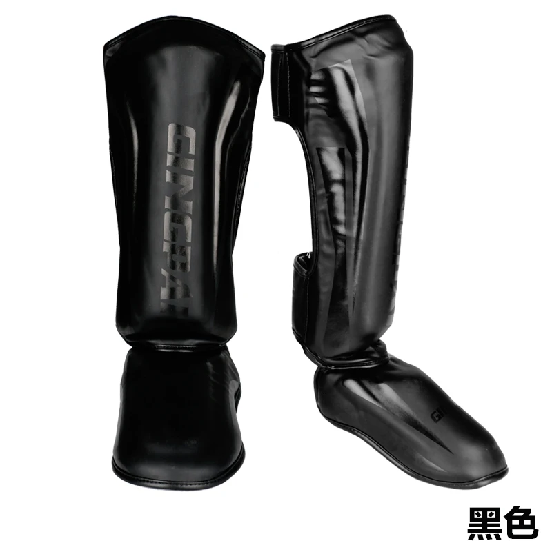 Черный Pretorian Профессиональный Грант бокс тиккен щитки Greaves подъем мма ноги Муай Тай близнецы перчатки Боевые мужчины защитные щитки Mma - Цвет: Черный