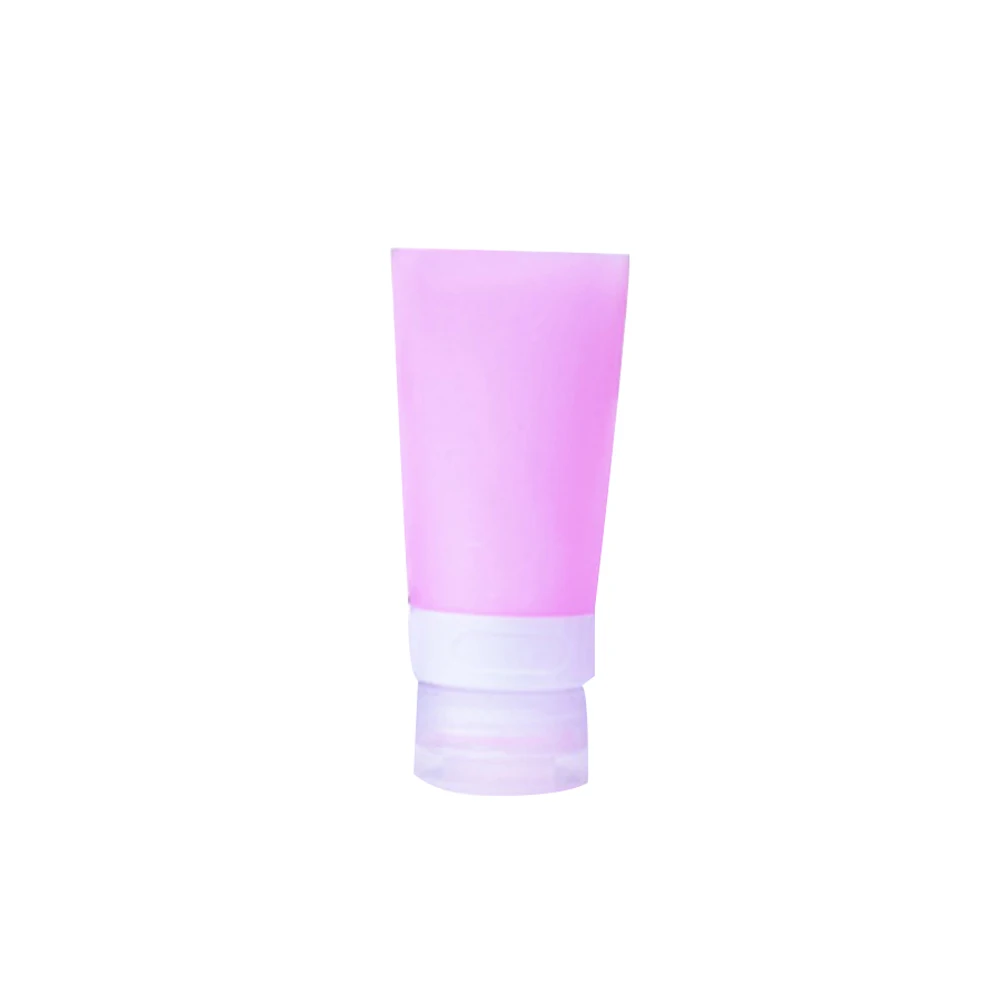 Pink 38ML Пустые Силиконовые бутылки для путешествий лосьон шампунь Тюбик-Контейнер Косметический портативный - Цвет: Pink 38ML