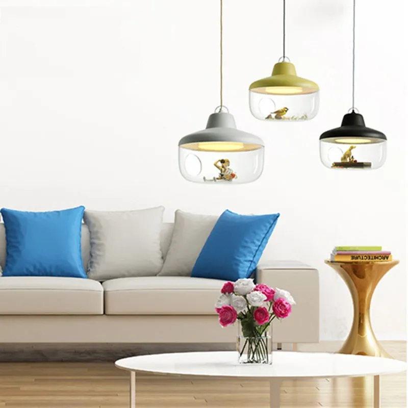 Подвесная акриловая лампа сделай сам подвесная Светодиодная для дома столовой|led