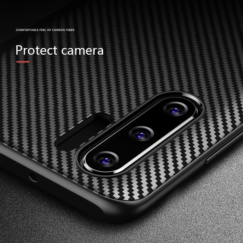 Мягкий ТПУ чехол Toraise для Huawei P30 Pro Роскошный из углеродного волокна ультра тонкий