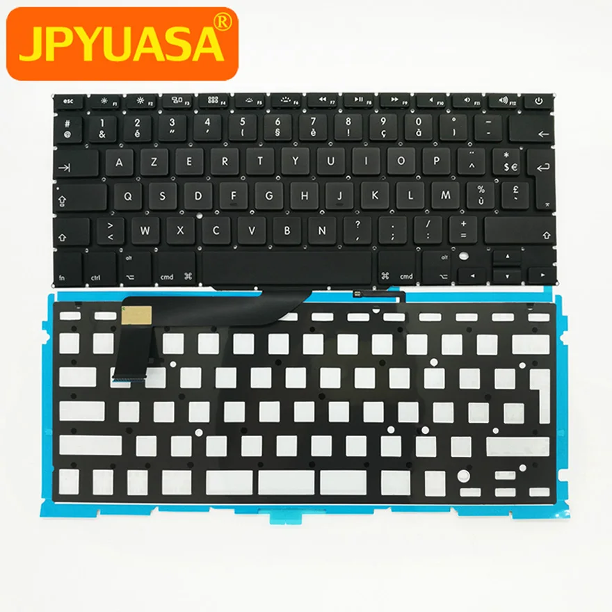 Новая Французская клавиатура AZERTY с подсветкой для Macbook Pro Retina 15 дюймов A1398 5 шт. 2012