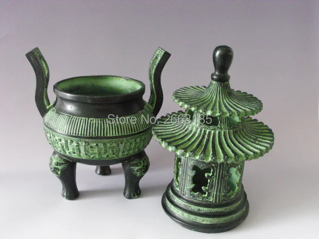 Горячая Распродажа Китайская античная бронза имитация знак башни Курильница