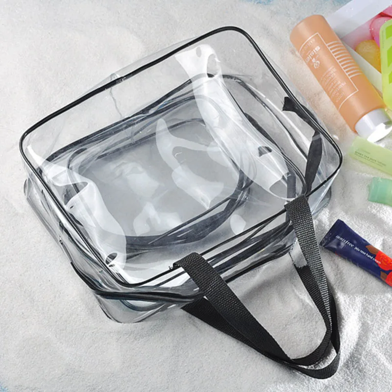 Transparent PVC Bags Travel Organizer Bath Wash Makeup Bag Women Beautician Cosmetic Pouch Handbags Case | Дом и сад