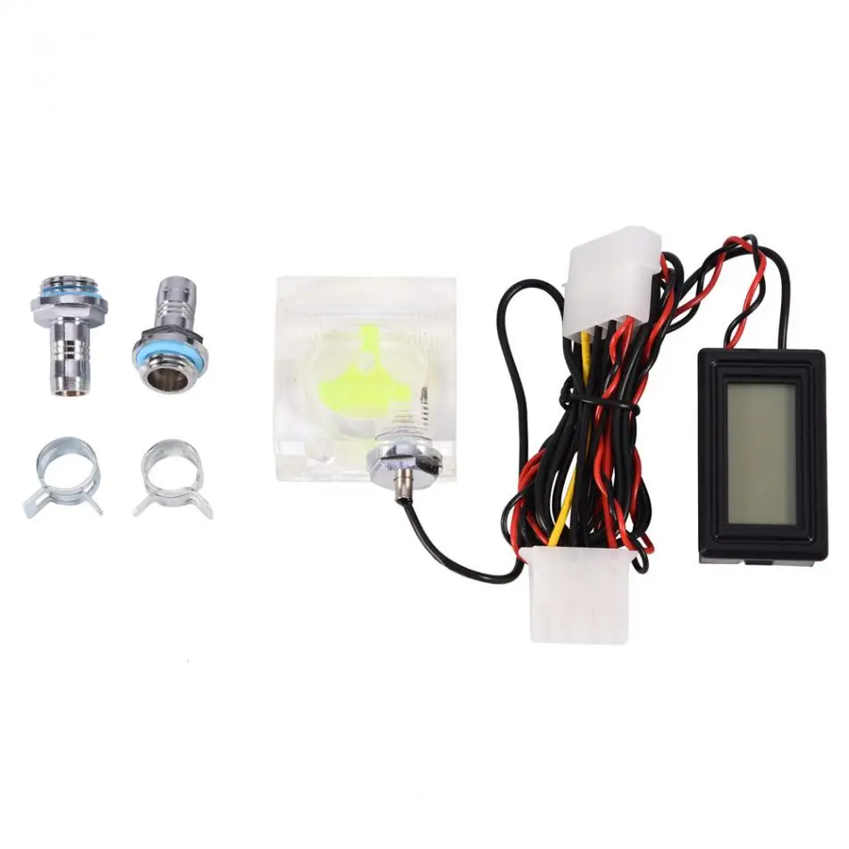 Цифровой 3 сторонний расходомер для ПК компьютерный термометр системы водяного