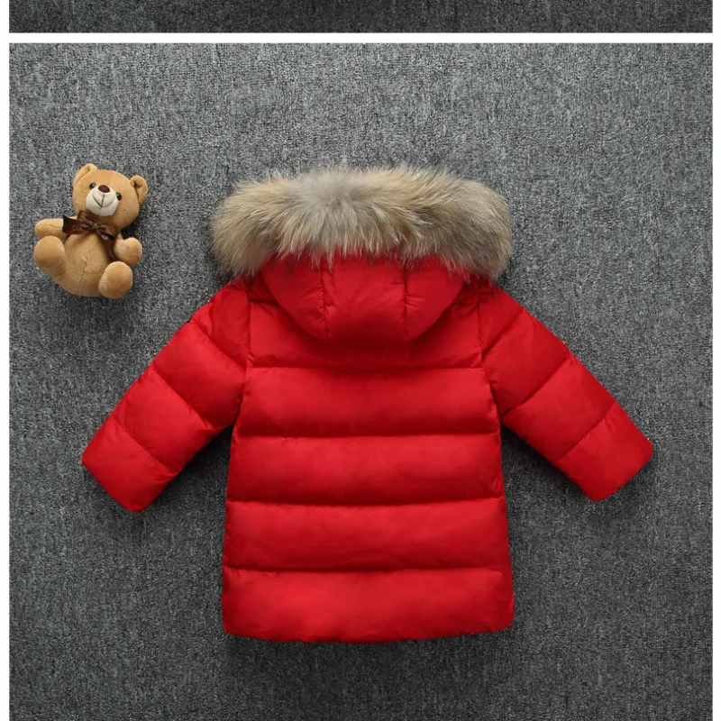 Новинка 2019 зимние куртки для девочек детские пальто на утином пуху мальчиков