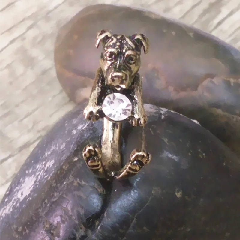 Прямая поставка кольцо питбултерьера в стиле панк Америки бесплатная доставка