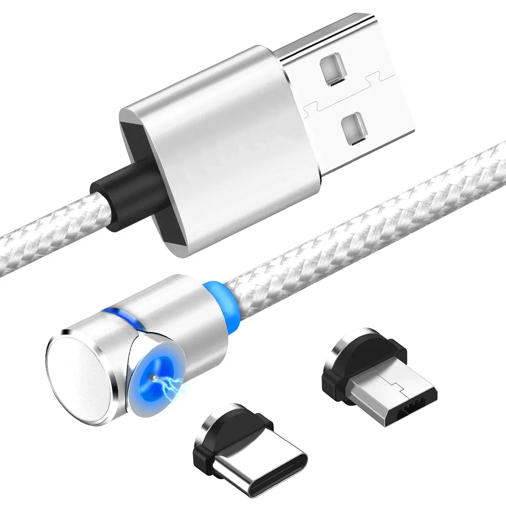 2019 хит 1 шт Магнитный зарядный кабель L форма Светодиодная лампа 360 градусов для