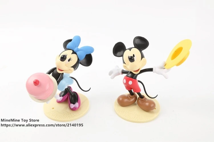 DISNEY Микки Маус Минни 13 см фигурка осанки коллекция украшений аниме игрушка