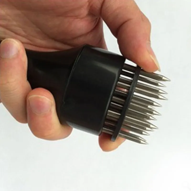 Meat Tenderizer Needle Stainless Steel Loose Beefsteak Pork Chop Artifact Kitchen Tools Professional Bar Supplies Black | Дом и сад