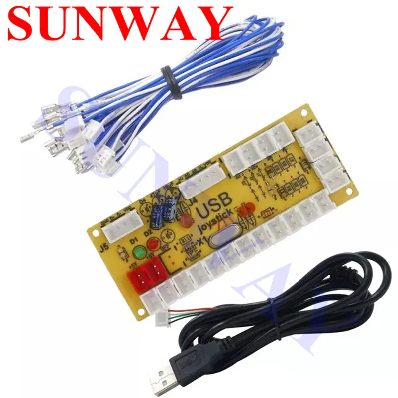 Model 2 2 шт./лот аркадные игры; USB кодировщик Боевая палка Raspberry Pi 1/2/3 кнопки джойстика ПК MAME Ретро пирог нулевой задержкой USB 5V кодер доска - Цвет: Model 2