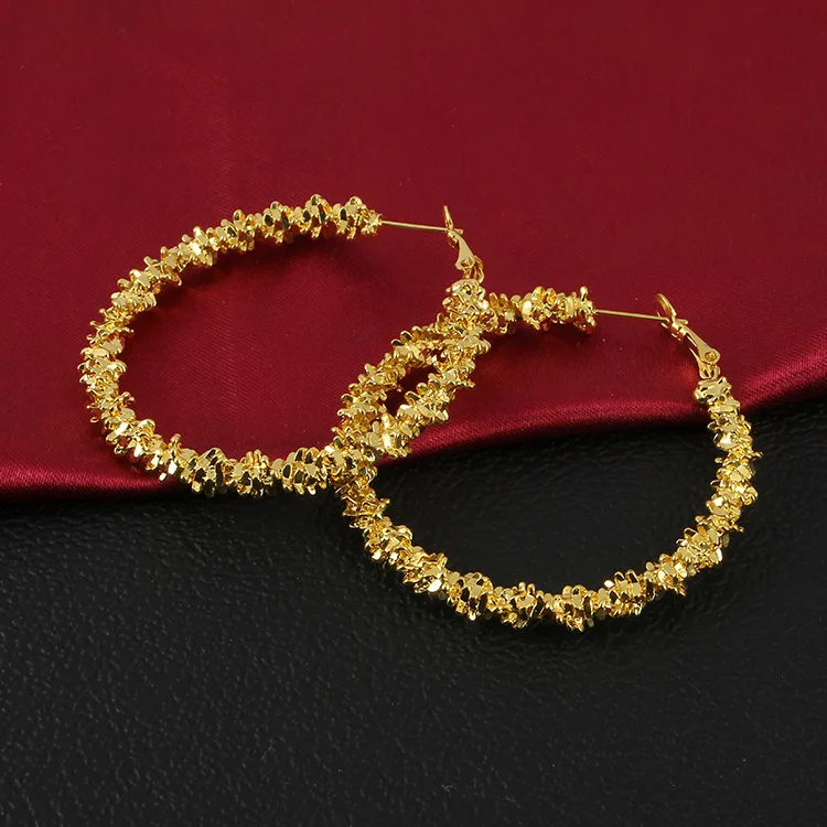 2018 модные популярные вечерние серьги Модные трендовые большие круглые кольцо