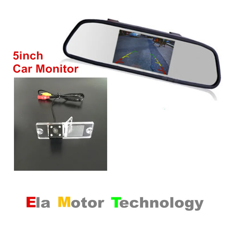 Автомобильный монитор 5 &quotTFT LCD цветной зеркала заднего вида для Mitsubishi Montero / Shogun +