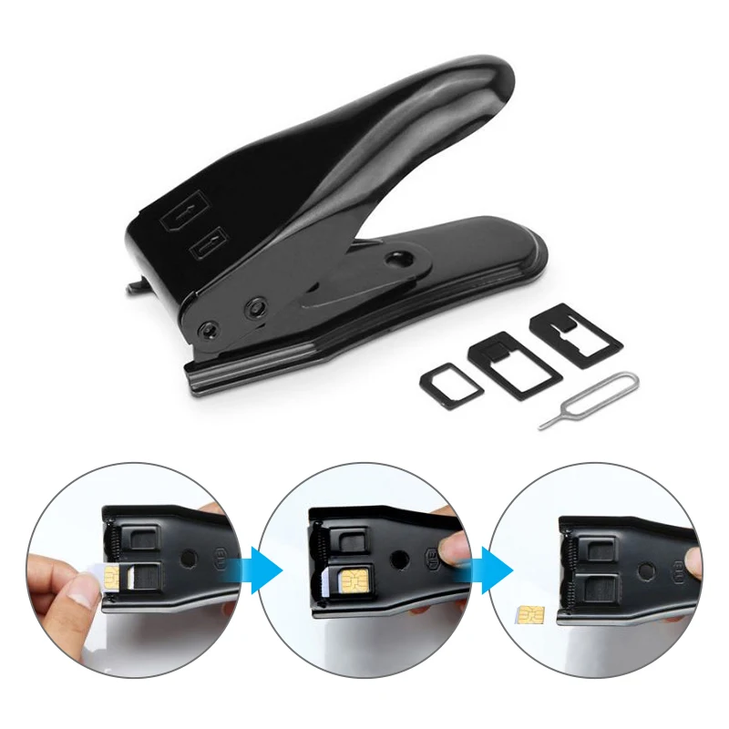 UANME 2 в 1/3 1 Micro SIM для Nano Mano Sim карты резак iPhone X 8 7 6 6S Plus 5S 5 5C SE/Samsung и Извлечение Pin