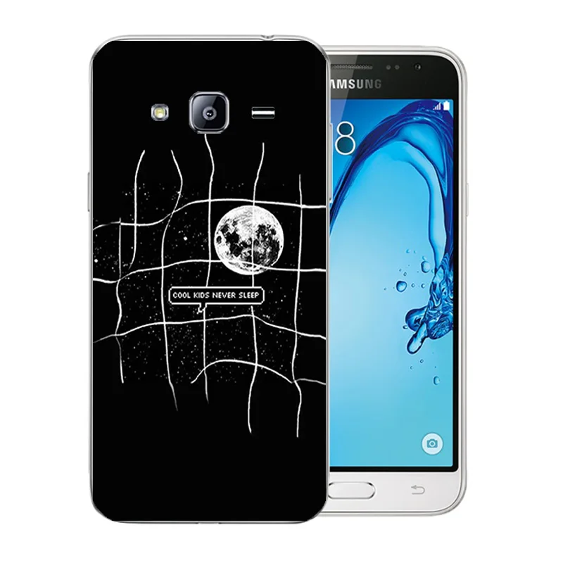 Soft Silicone Shell For Samsung Galaxy J3 2016 J310 TPU Case Back Cover 5.0 inch for J3(2016) Cases Grimace Pattern Shells |