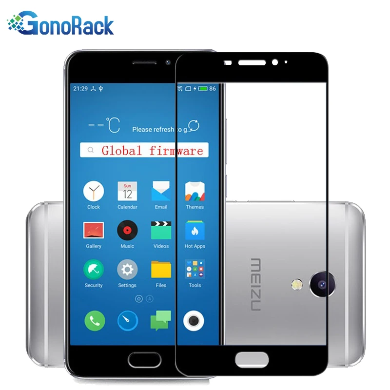 Защитное стекло GonoRack ультратонкое закаленное с полным покрытием для Meizu M5s M5C M5 Note