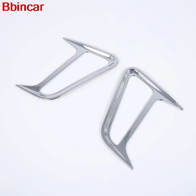 Bbincar для Hyundai Kona Encino 2018 2019 ABS Хромированная передняя сторона Truning Light Cover Frame Trim