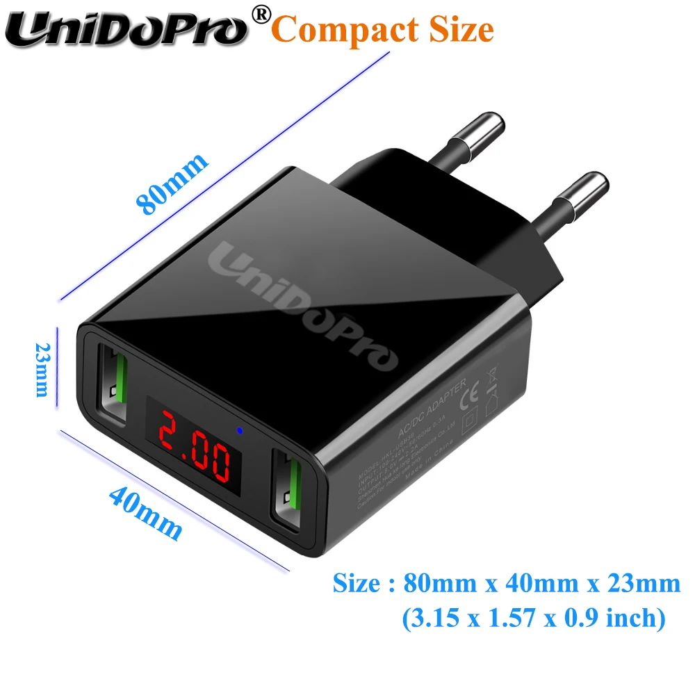 2 порта USB ЕС Plug AC зарядное устройство для iPad Air Pro 9,7 10,5 11/iPad Mini 5 4 3 2 1 Tablet 2.2A Быстрая зарядка для путешествий с светодиодный дисплеем