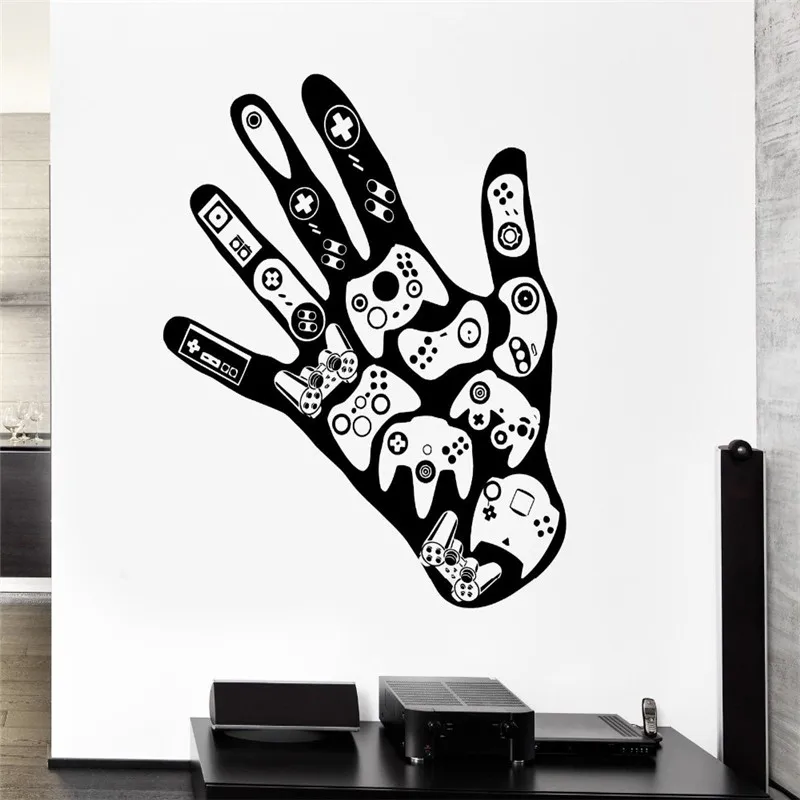

Художественная Съемная Настенная Наклейка для геймеров, видеоигра, игровая комната, виниловые наклейки для мальчиков, художественный Деко...