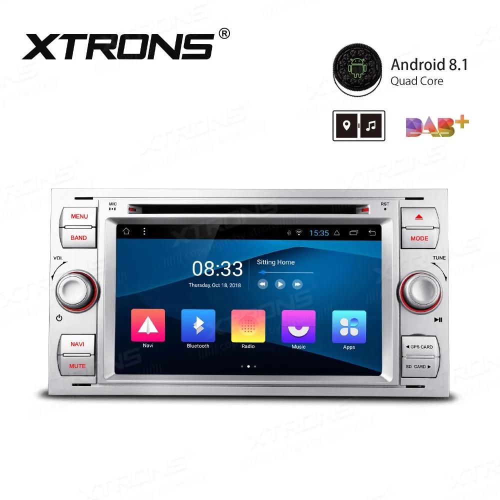 XTRONS 7 &quotAndroid 8 1 автомобильный стерео dvd плеер радио GPS навигация USB TPMS для FORD Focus II C