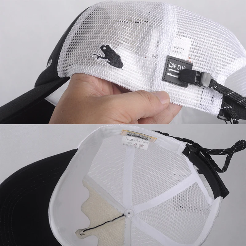 Gamakatsu Adult Men Adjustable Breathable Fishing Sunshade Sport Baseball Fishermen Hat Cap Black White Special | Спорт и