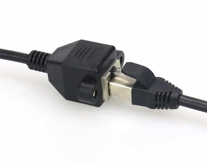 

RJ45 8P8C FTP STP UTP Cat 5e Male to Female Lan Ethernet Network Extension 1FT 2FT 5FT with Panel Mount Holes cable