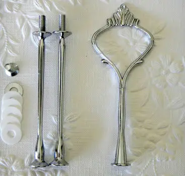 Бесплатная доставка скидка подставка для торта 3 уровня Серебряная корона