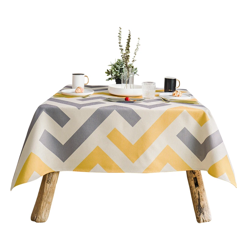 

Rectangle tablecloth printed table covers dust proof thick table cloth home kitchen outdoor party banquet decoration