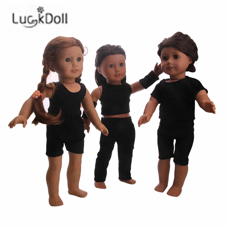 Фото LUCKDOLL повседневная однотонная хлопковая спортивная одежда 18 - купить