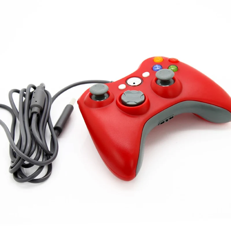 Проводной USB джойстик геймпад для Microsoft Xbox 360 консоль проводной контроллер черный